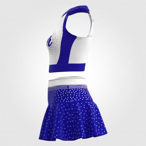 youth purple cheerleading uniforms top blue 4