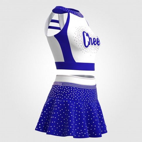 youth purple cheerleading uniforms top blue 5