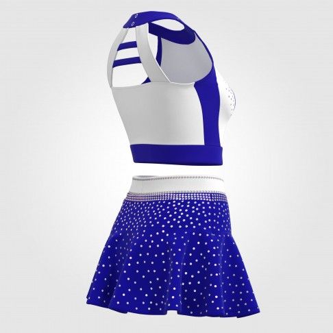 youth purple cheerleading uniforms top blue 6