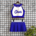 youth purple cheerleading uniforms top blue