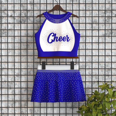 youth purple cheerleading uniforms top blue 0