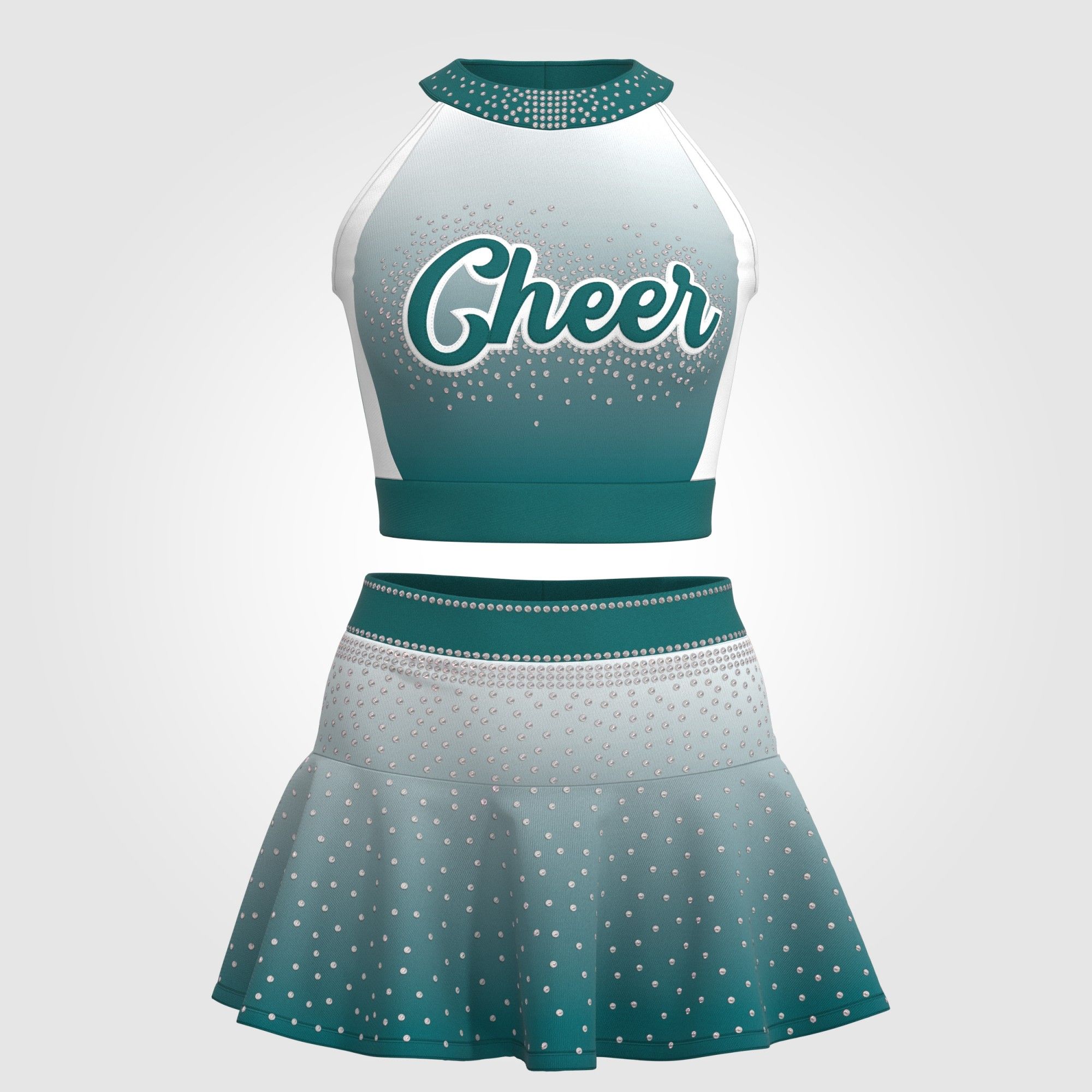 youth purple cheerleading uniforms top