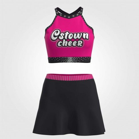 youth cheerleading practice team uniform black 2