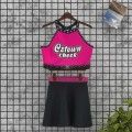 youth cheerleading practice team uniform black