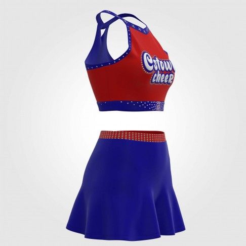 youth cheerleading practice team uniform blue 5