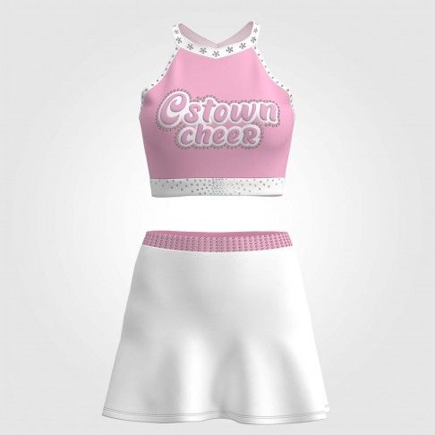 youth cheerleading practice team uniform white 2