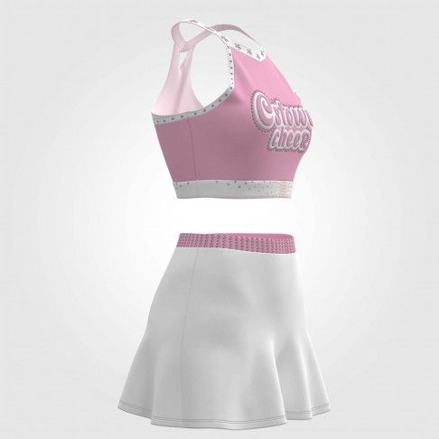 youth cheerleading practice team uniform white 5