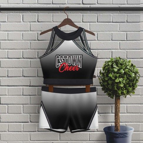 half top blue and black cheer practice wear black 0