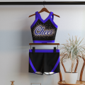 youth crop top red cheerleading uniforms blue