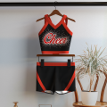 youth crop top red cheerleading uniforms red