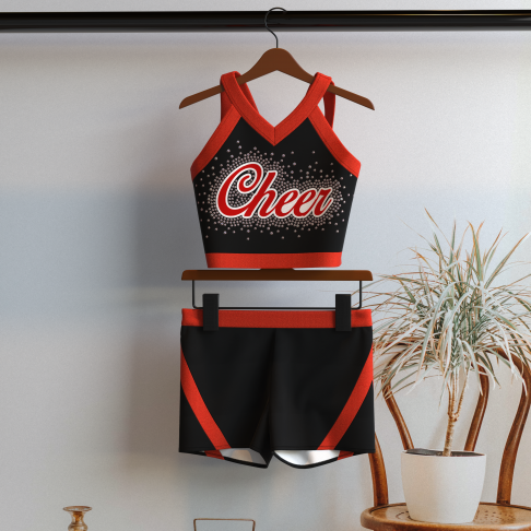 youth crop top red cheerleading uniforms red 0