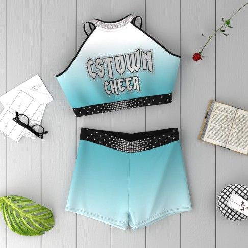 all star cheer practice clothes cyan 1