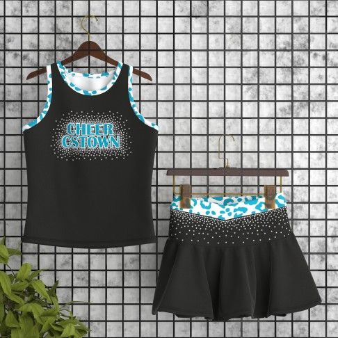 black and white cheerleading practice outfits black 0