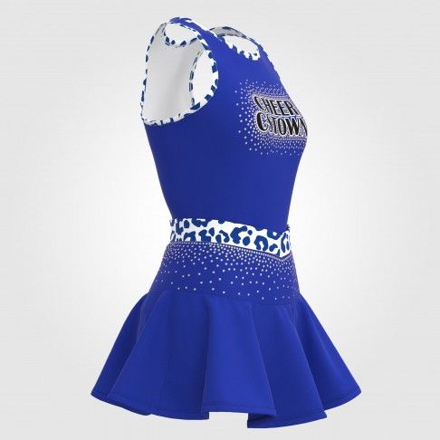 black and white cheerleading practice outfits blue 5