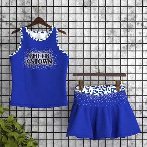 black and white cheerleading practice outfits blue 0