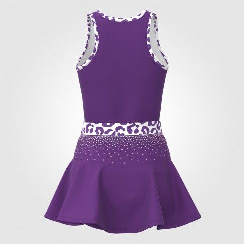 black and white cheerleading practice outfits purple 3