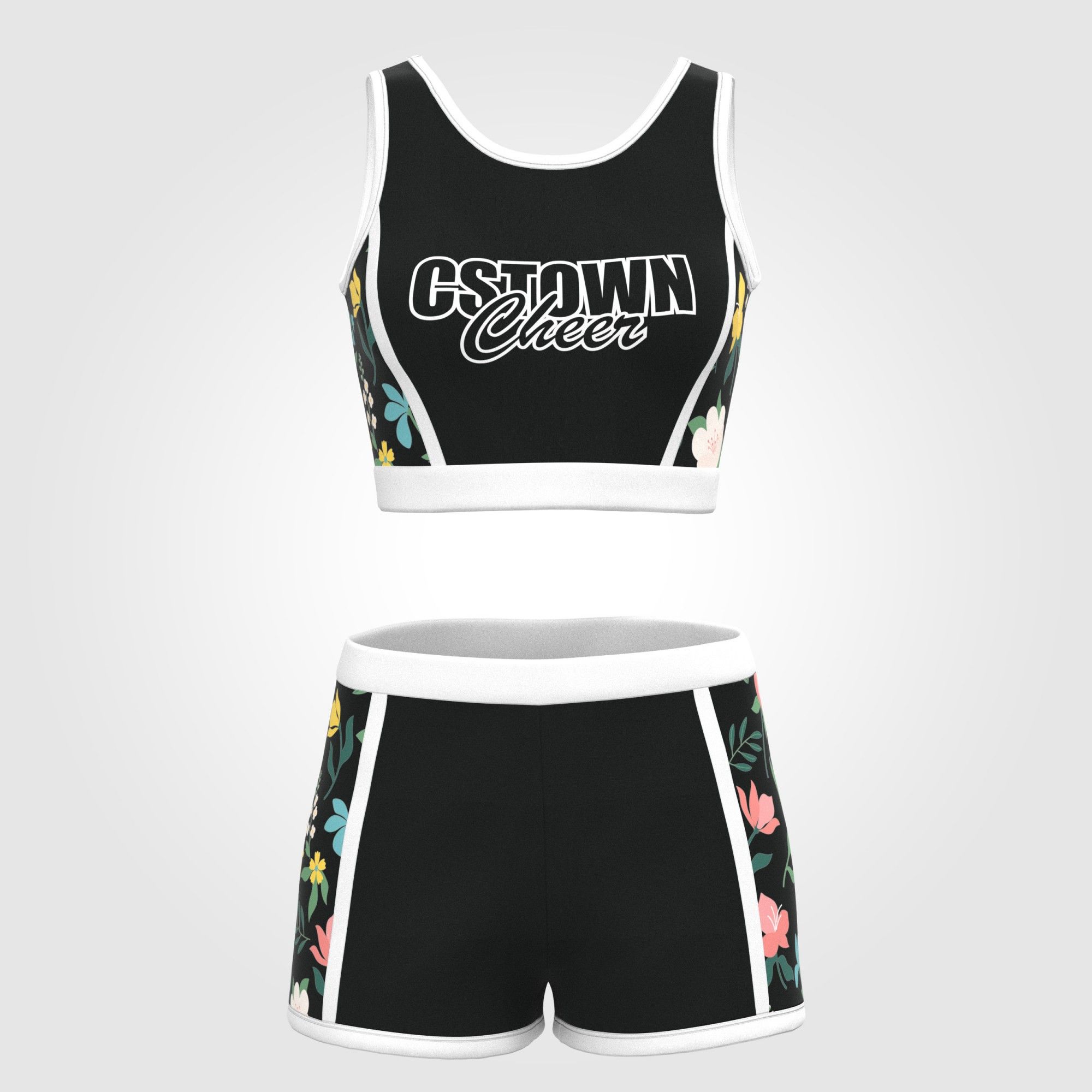 green and white drill team dance uniforms