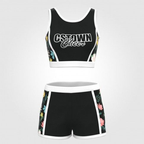 green and white drill team dance uniforms black 2