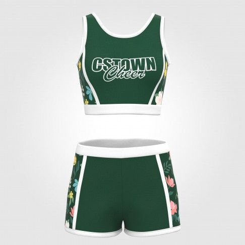 green and white drill team dance uniforms green 2