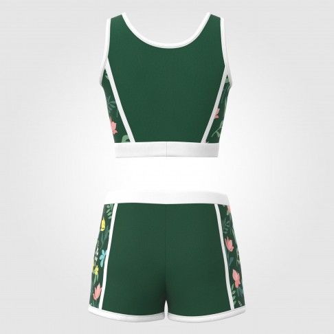 green and white drill team dance uniforms green 3