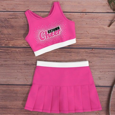 pink cute cheer outfits for practice pink 1