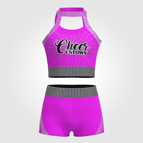 green and white drill team cheer uniform pink 0