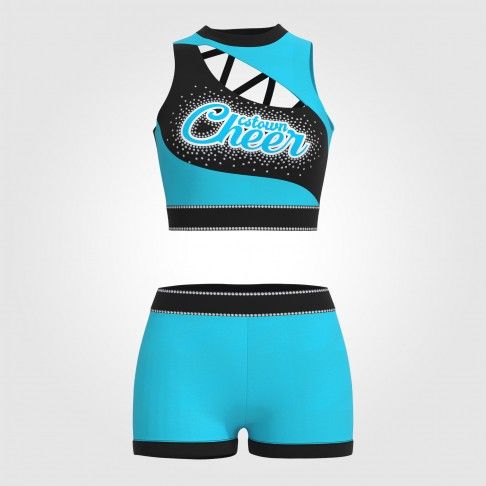 wholesale cheer practice uniforms blue 0