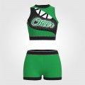 wholesale cheer practice uniforms green