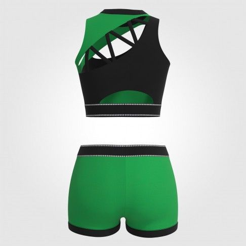 wholesale cheer practice uniforms green 1