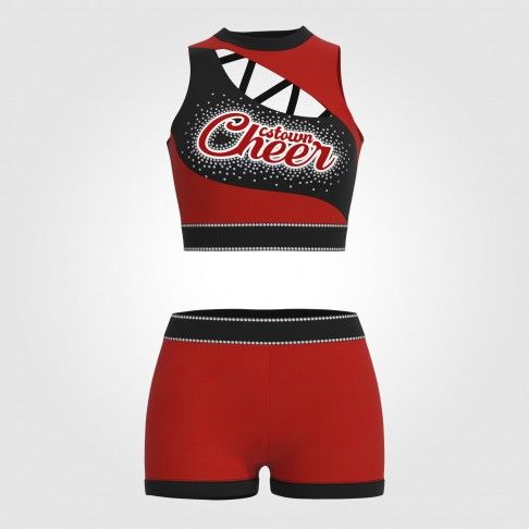 wholesale cheer practice uniforms red 0