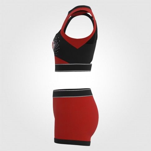 wholesale cheer practice uniforms red 2