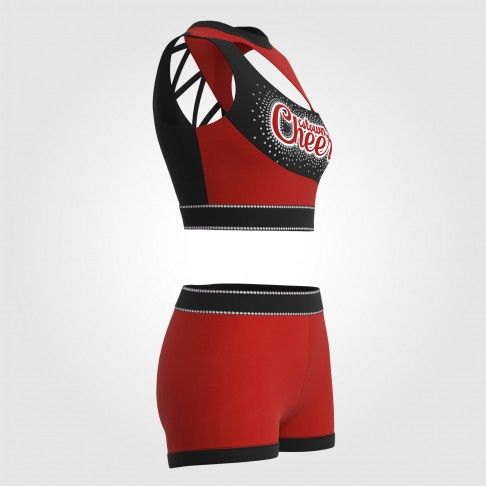 wholesale cheer practice uniforms red 3