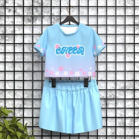 cheer athletics team uniform blue 6