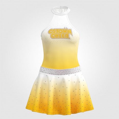 cheer athletics team uniform yellow 0