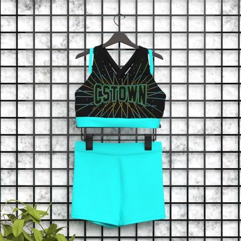 cheer practice outfits shop blue 5