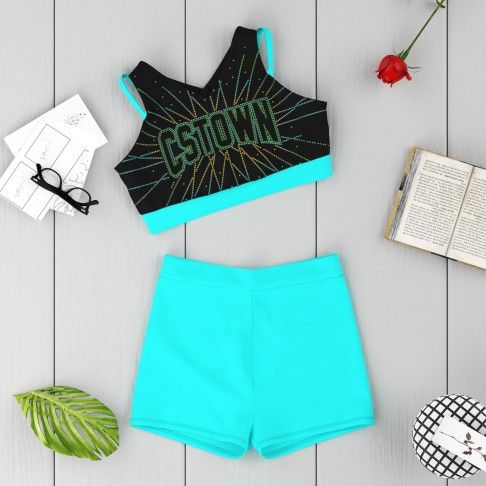 cheer practice outfits shop blue 6
