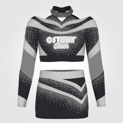 white cheerleader outfit top for 7 year olds grey 2