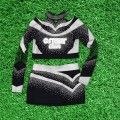 white cheerleader outfit top for 7 year olds grey