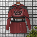 two piece black adult cheer uniforms red