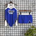 lone sleeve blue female cheerleader costume blue