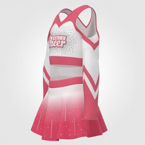 2 piece pink youth cheer outfit pink 5