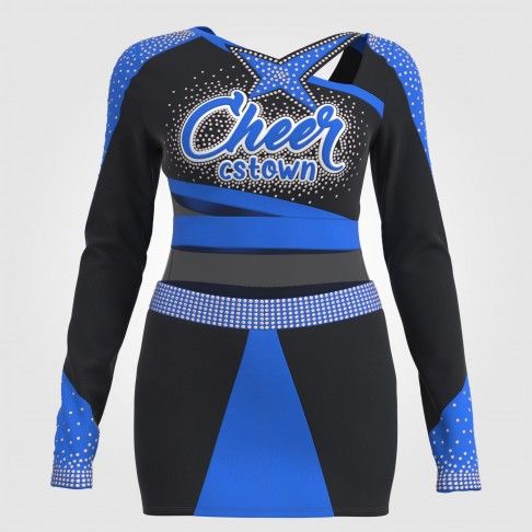 womens blue plus cheerleading uniforms blue 2