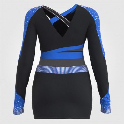 womens blue plus cheerleading uniforms blue 3