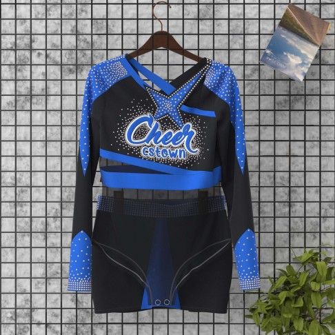 womens blue plus cheerleading uniforms blue 0