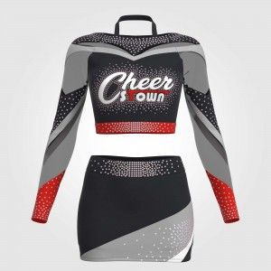 womens black and gold vintage cheerleading uniforms