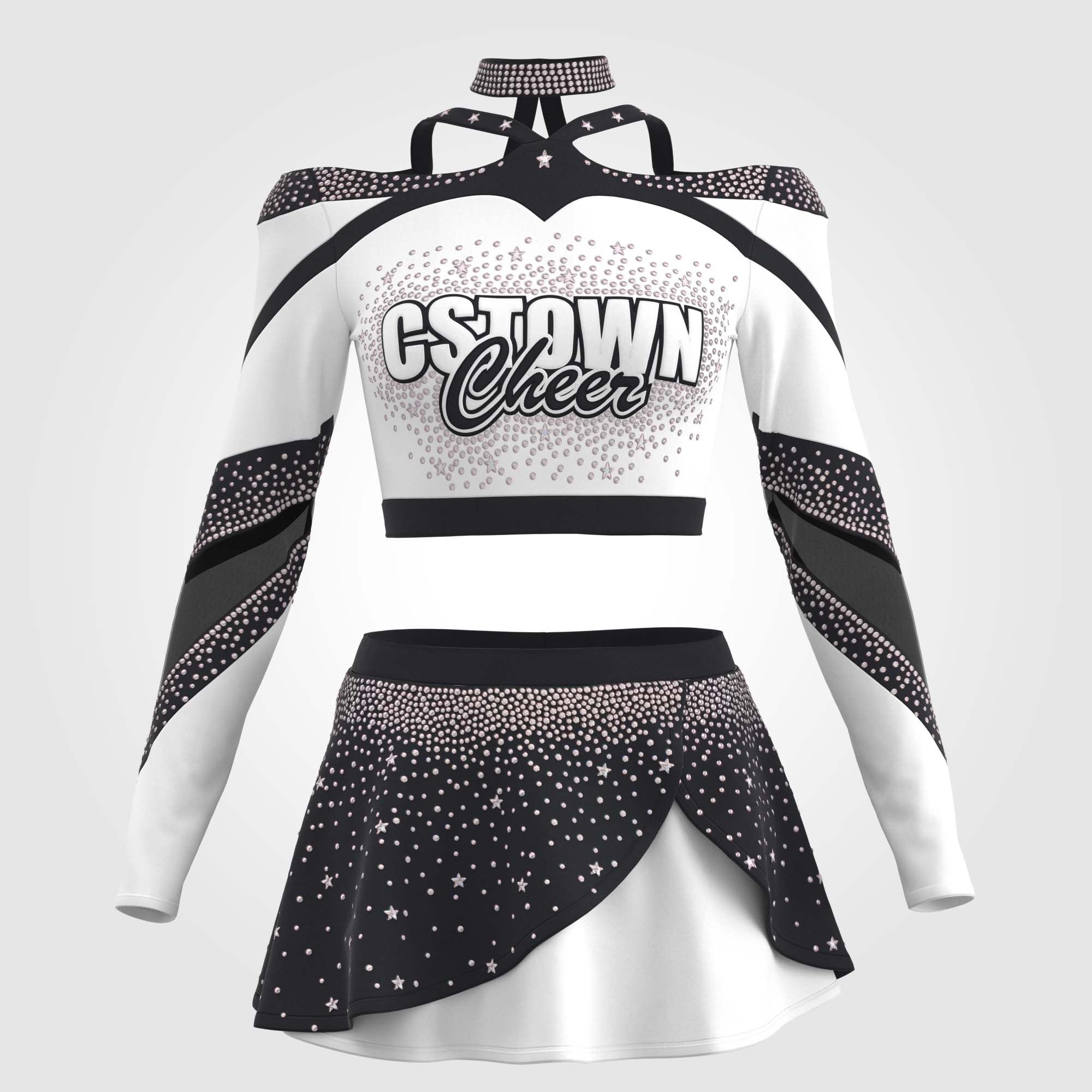 adult white vintage cheer uniform