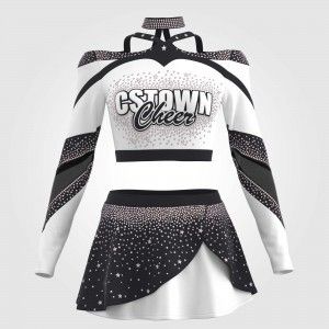 adult white vintage cheer uniform