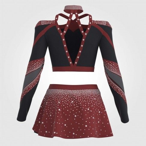 adult white vintage cheer uniform red 3