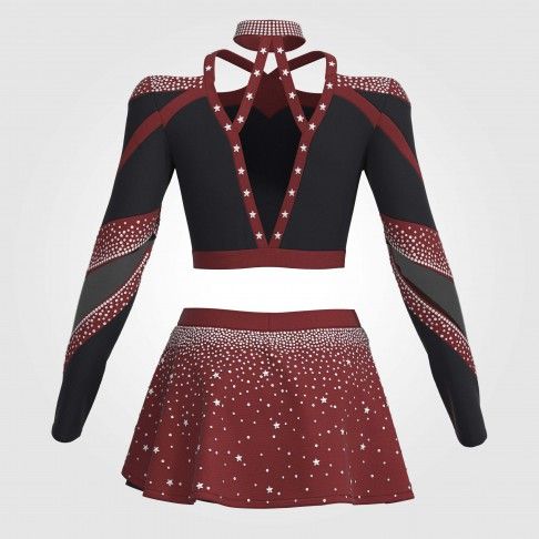 adult white vintage cheer uniform red 1