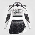 adult white vintage cheer uniform black